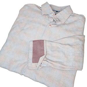 Visconti Black Button Up Long Sleeve Geometric‎ Print Shirt - Med